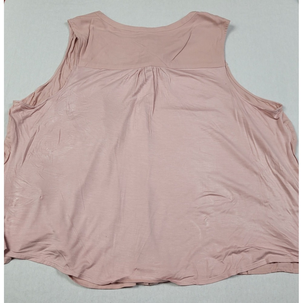 Ava & Viv Smoked Pink Sleeveless Button-down Top Blouse Women's Plus Size 4X NWT - Picture 2 of 8